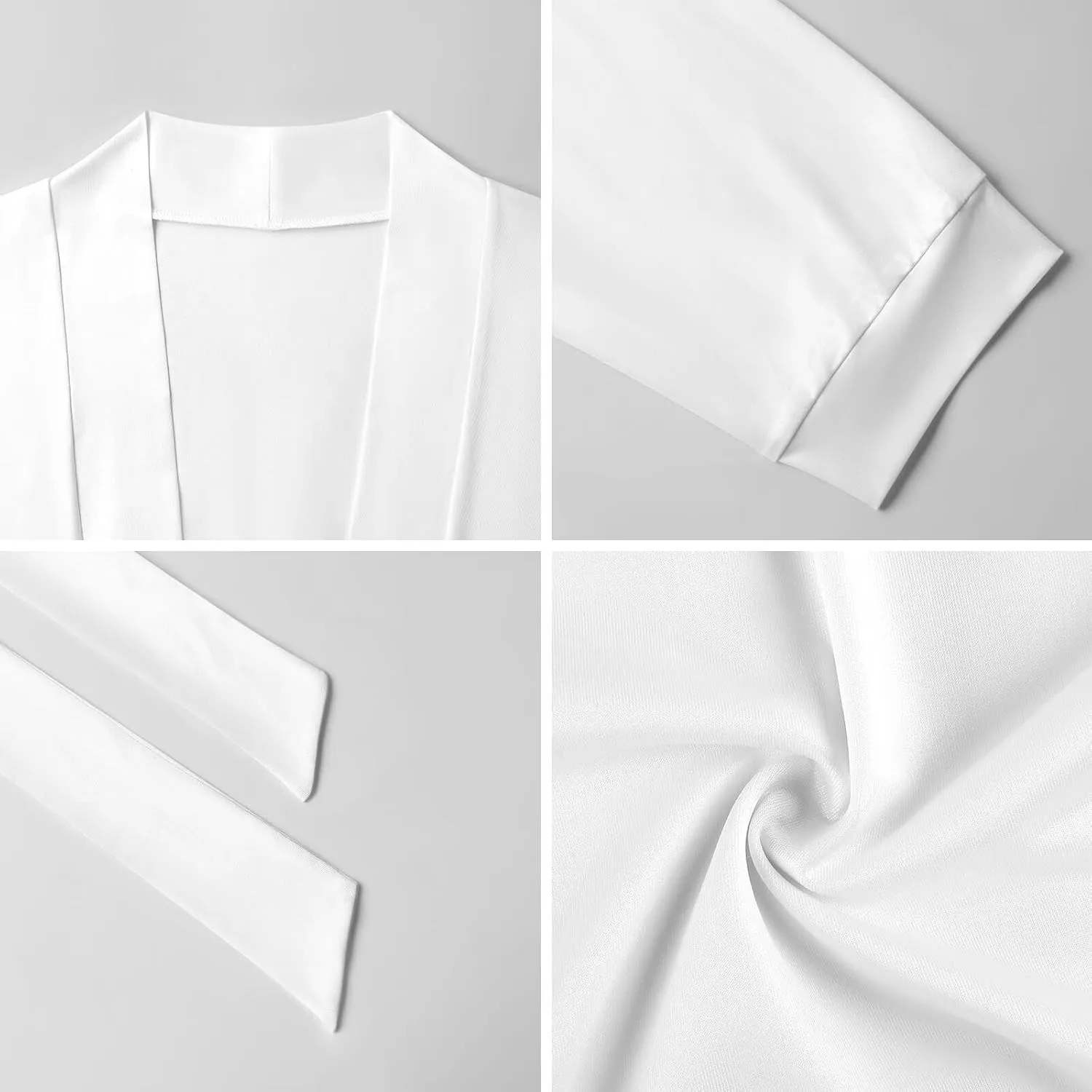 Mens Robe Lightweight Bathrobe Shawl Collar Kimono Sleepwear Loungewear House Robes Nightshirt