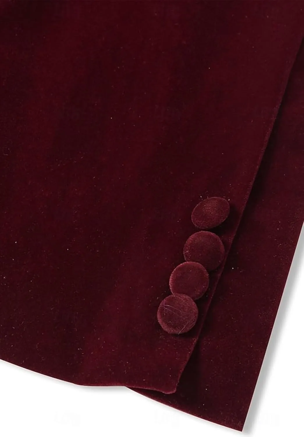 Men's Single Button Velvet Sport Blazer Slim Fit Business Suit Jacket for Prom Dinner