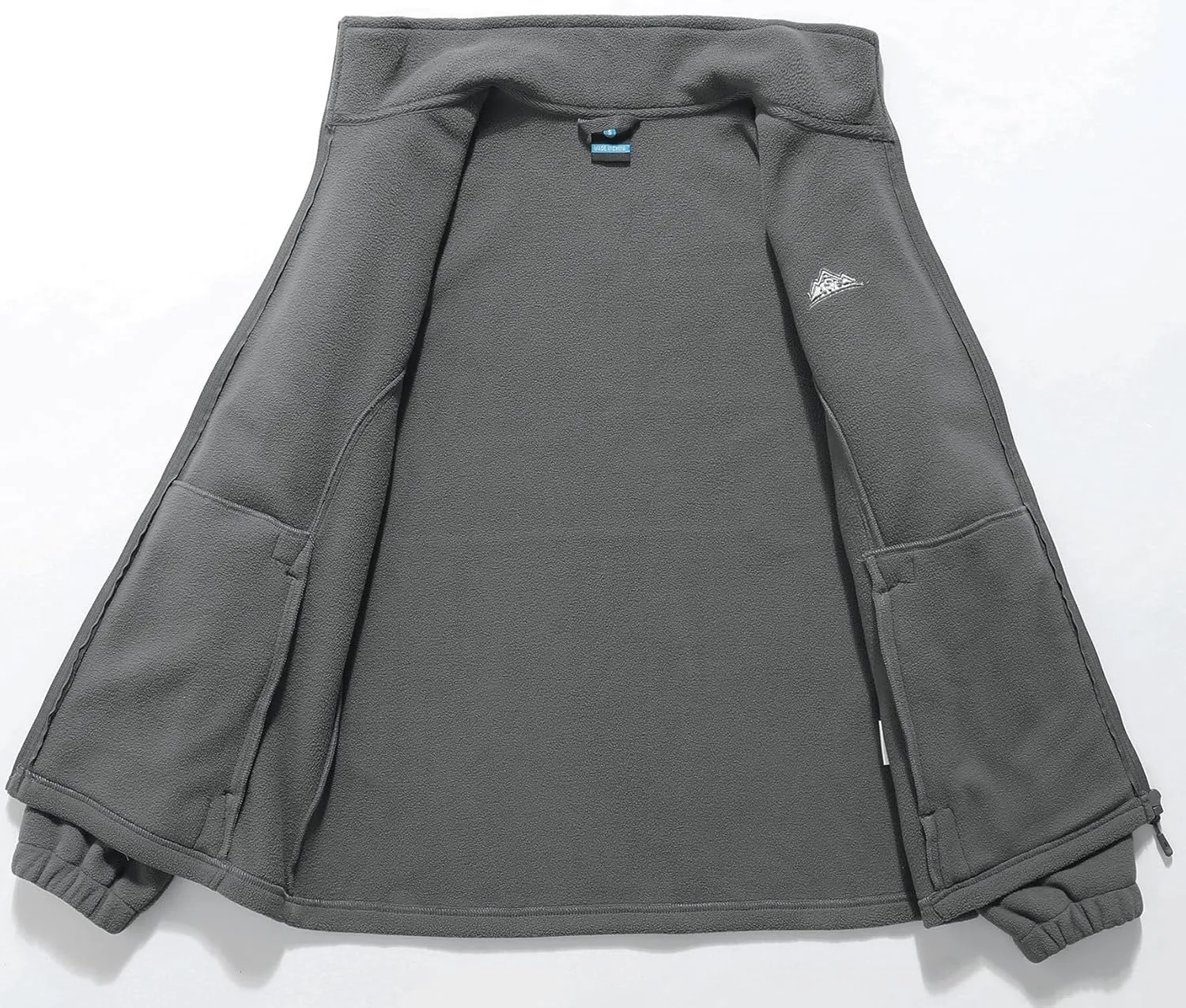 Men's Soft Polar Fleece Jacket with Pockets Lightweight Outdoor Recreation Full Zip Coat