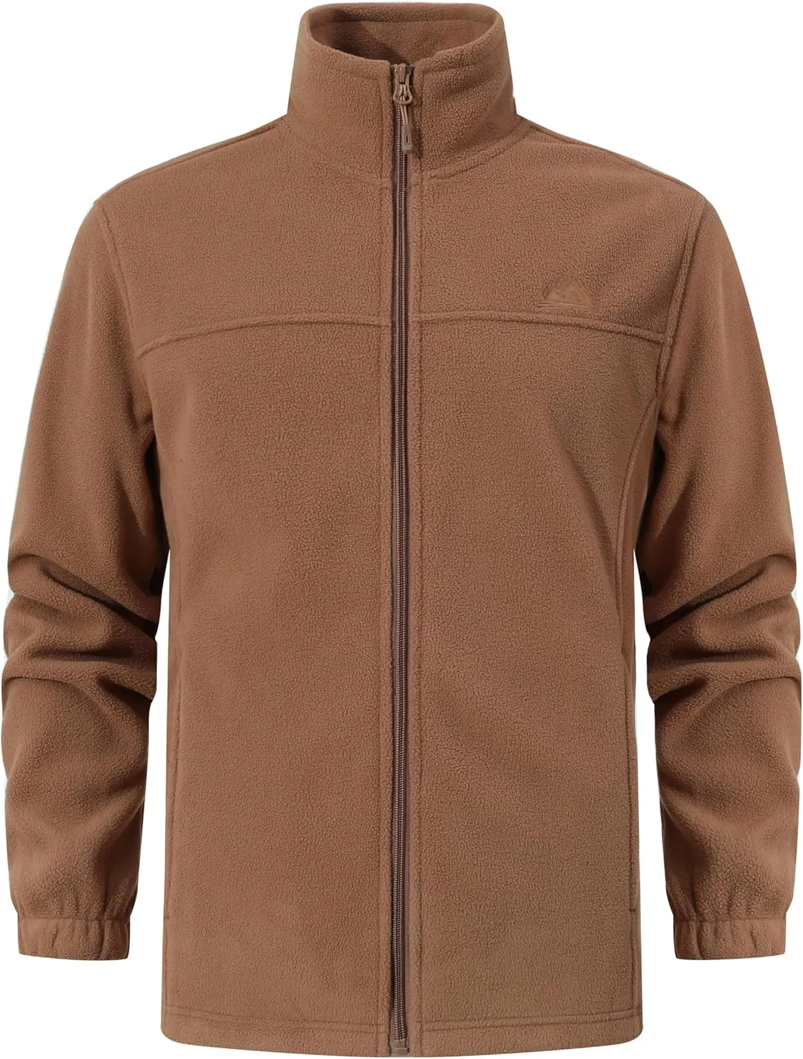 Men's Soft Polar Fleece Jacket with Pockets Lightweight Outdoor Recreation Full Zip Coat