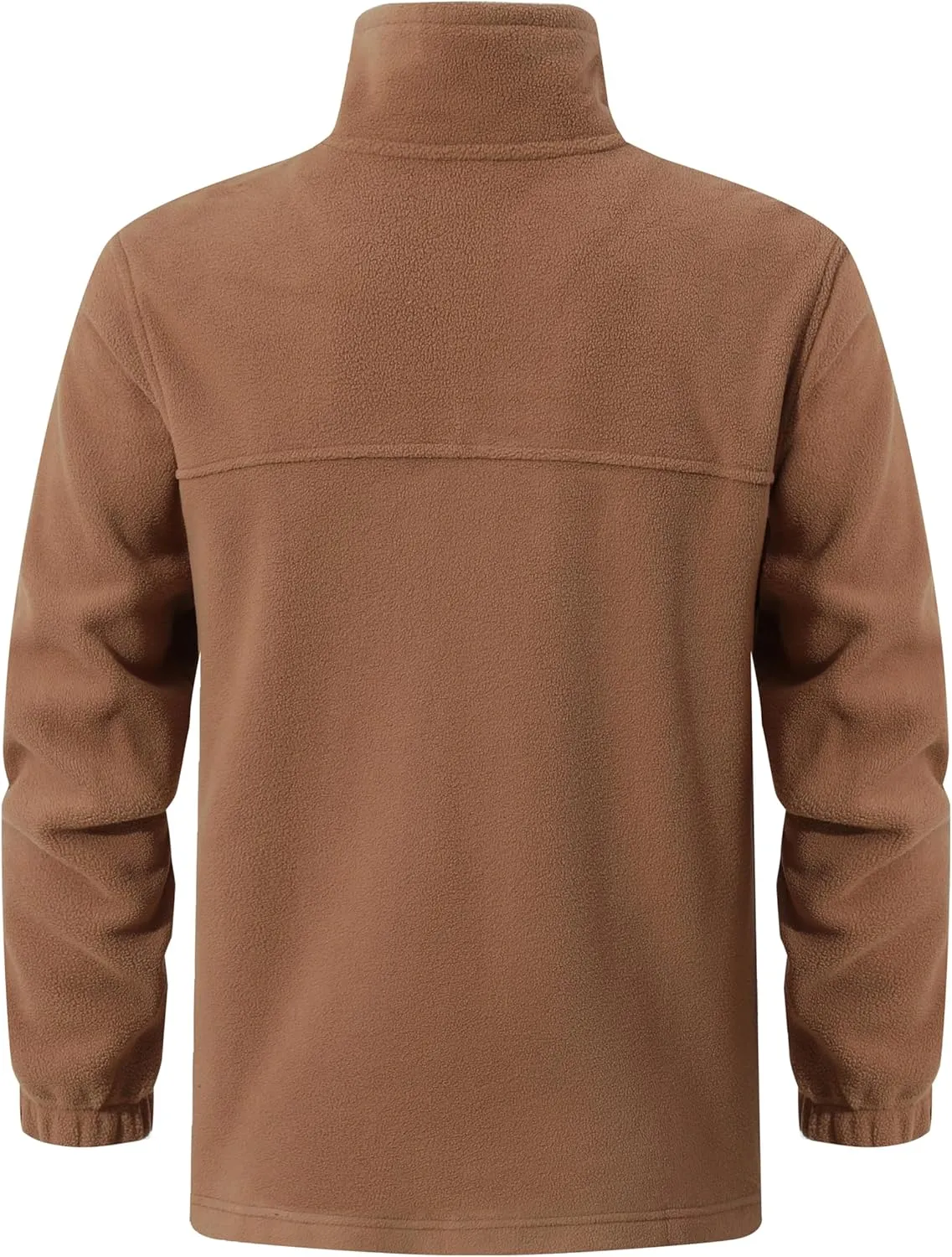Men's Soft Polar Fleece Jacket with Pockets Lightweight Outdoor Recreation Full Zip Coat