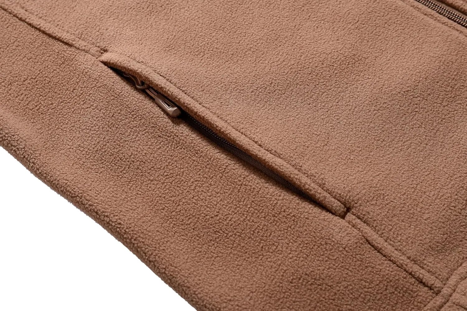 Men's Soft Polar Fleece Jacket with Pockets Lightweight Outdoor Recreation Full Zip Coat