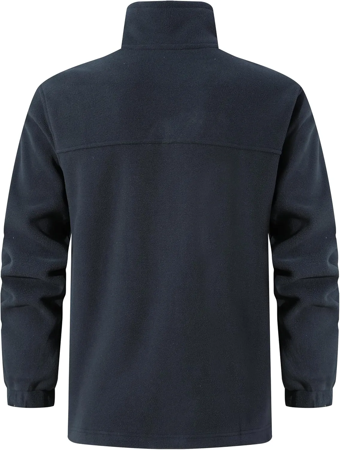 Men's Soft Polar Fleece Jacket with Pockets Lightweight Outdoor Recreation Full Zip Coat