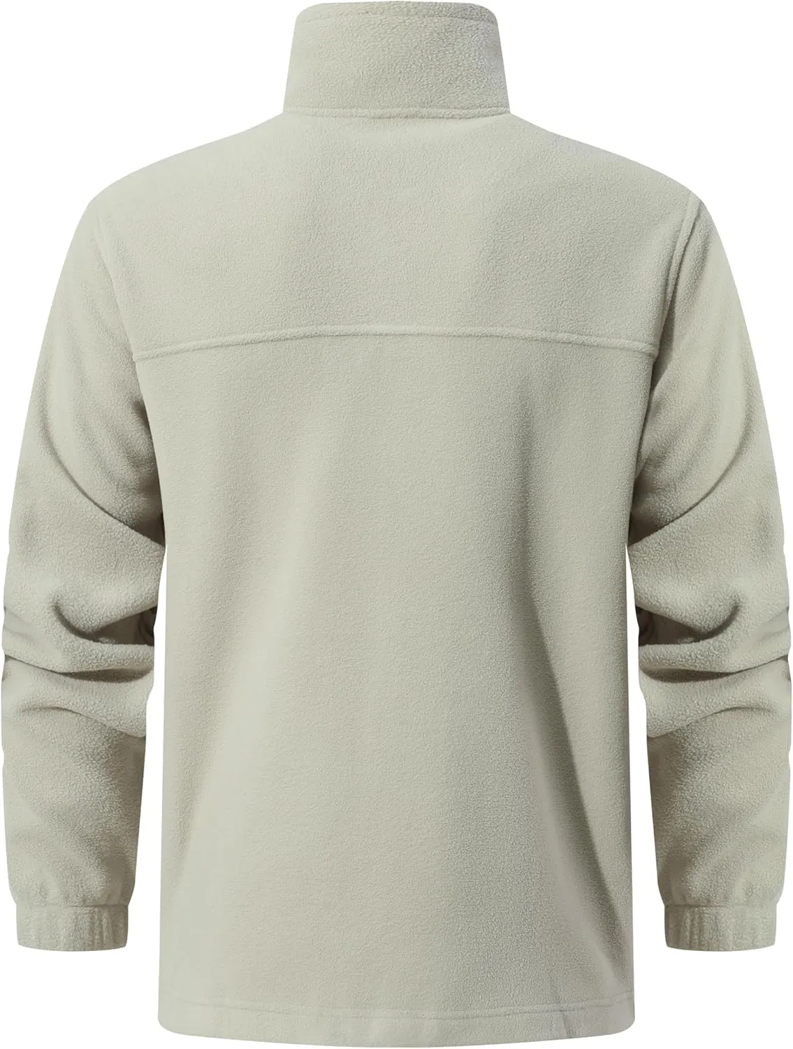 Men's Soft Polar Fleece Jacket with Pockets Lightweight Outdoor Recreation Full Zip Coat