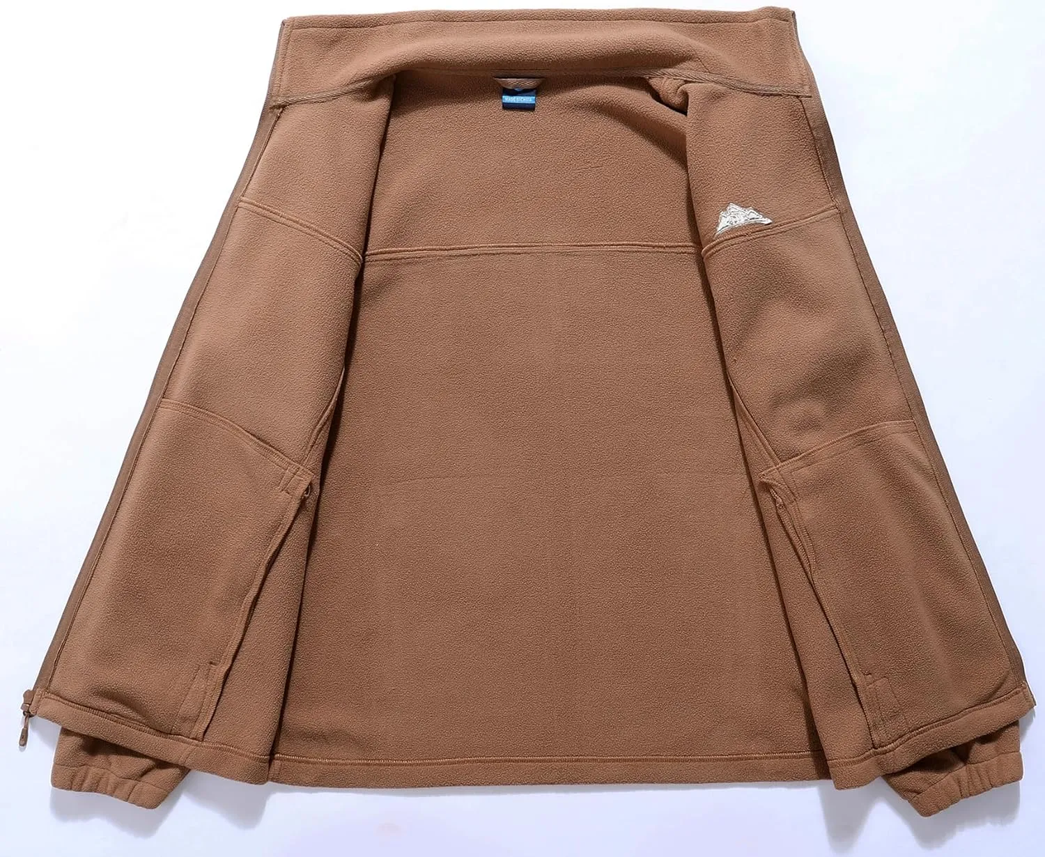 Men's Soft Polar Fleece Jacket with Pockets Lightweight Outdoor Recreation Full Zip Coat