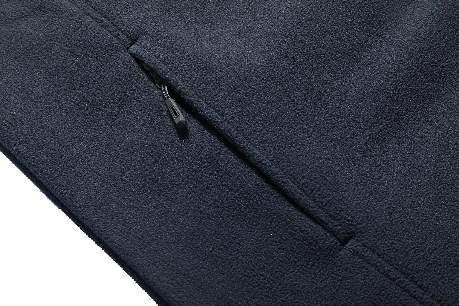 Men's Soft Polar Fleece Jacket with Pockets Lightweight Outdoor Recreation Full Zip Coat