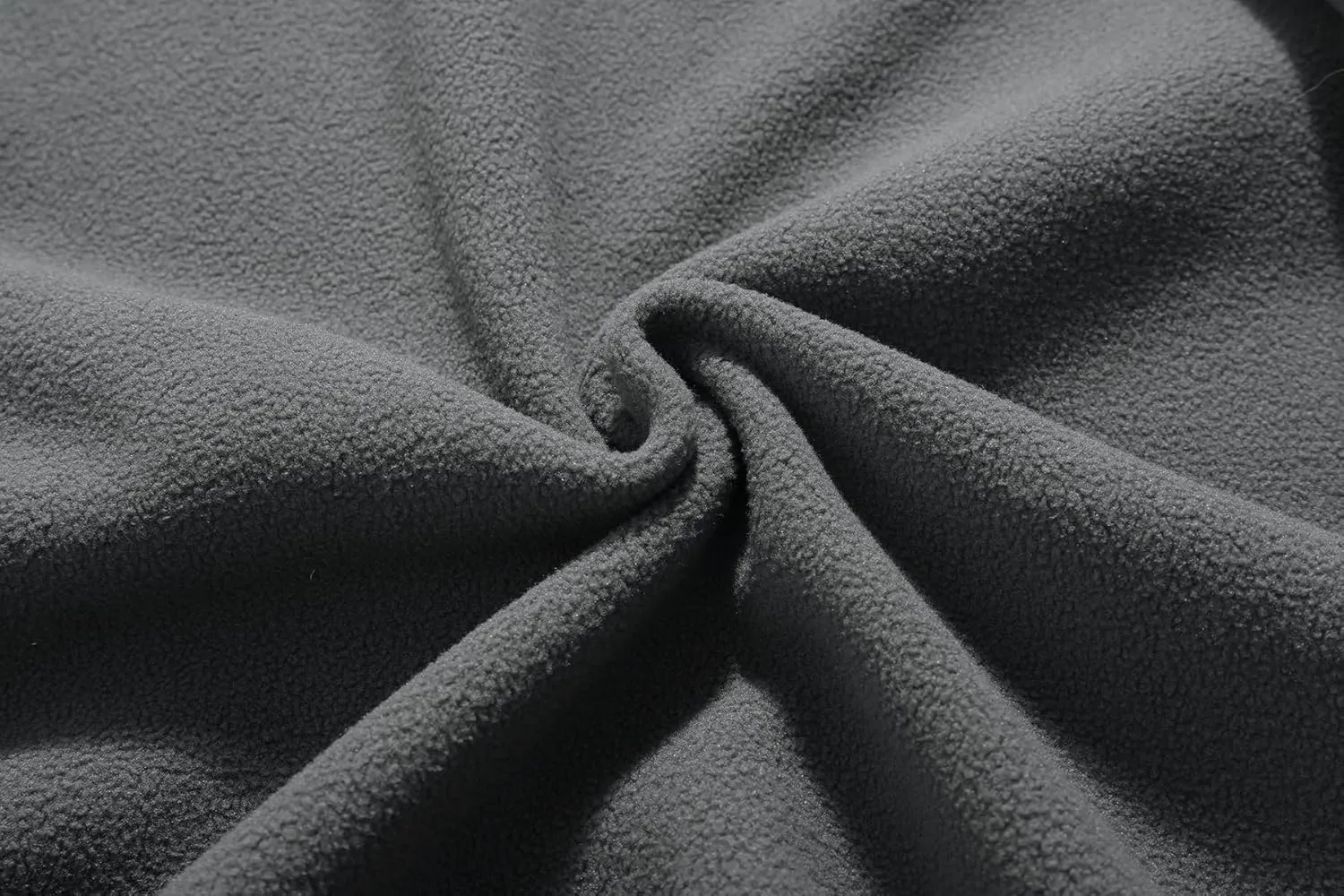 Men's Soft Polar Fleece Jacket with Pockets Lightweight Outdoor Recreation Full Zip Coat