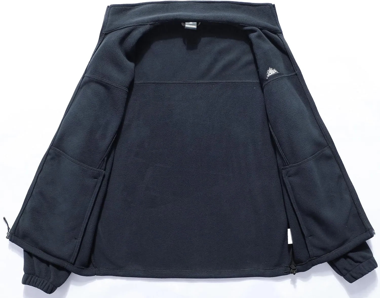 Men's Soft Polar Fleece Jacket with Pockets Lightweight Outdoor Recreation Full Zip Coat