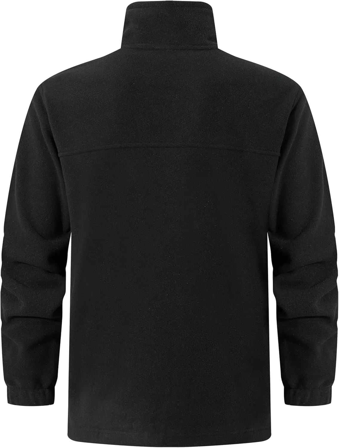 Men's Soft Polar Fleece Jacket with Pockets Lightweight Outdoor Recreation Full Zip Coat