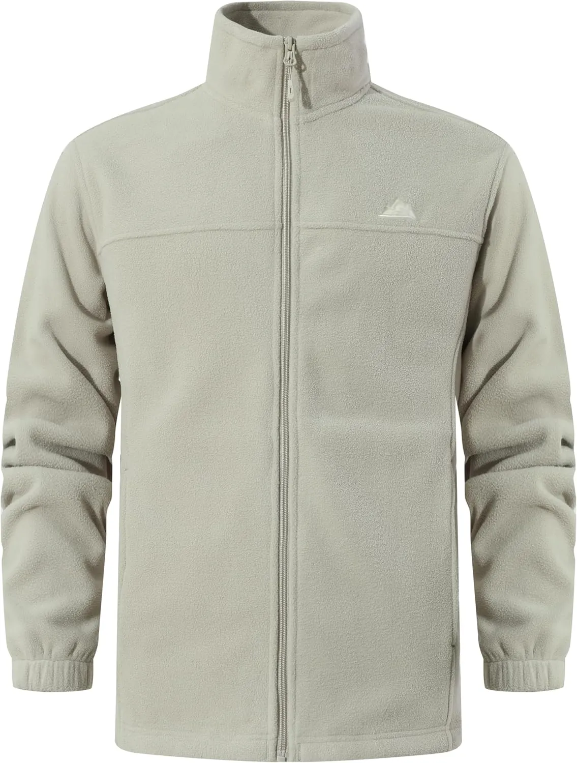 Men's Soft Polar Fleece Jacket with Pockets Lightweight Outdoor Recreation Full Zip Coat