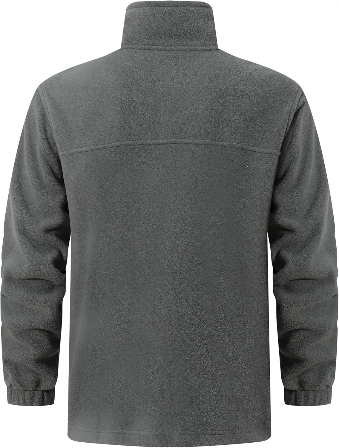 Men's Soft Polar Fleece Jacket with Pockets Lightweight Outdoor Recreation Full Zip Coat