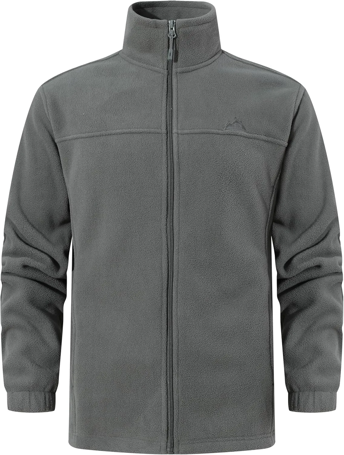 Men's Soft Polar Fleece Jacket with Pockets Lightweight Outdoor Recreation Full Zip Coat