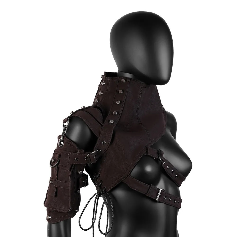 Men's Steampunk Leather Body Harness Leather Harness Halloween Accessories
