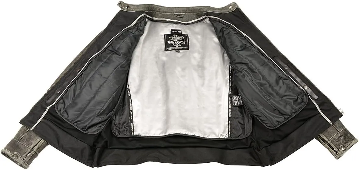 Milwaukee Leather Women's 'Sporty and Elegant' Scooter Style Motorcycle Leather Rider Jacket - 3X-Large