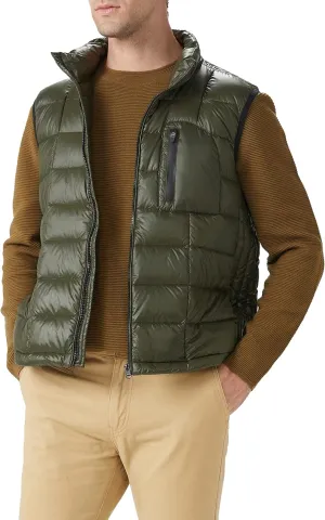 Orolay Men's Ultra Lightweight Down Vests Quilted Packable Winter Vest with Stand Collar