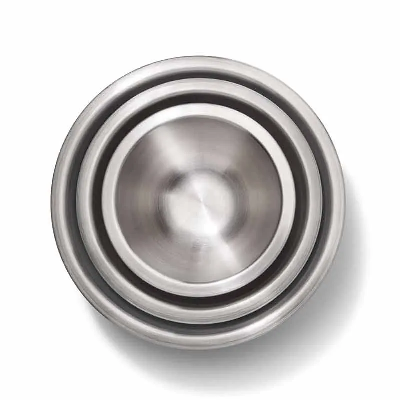 OXO 3 Piece Stainless Steel Mixing Bowl Set