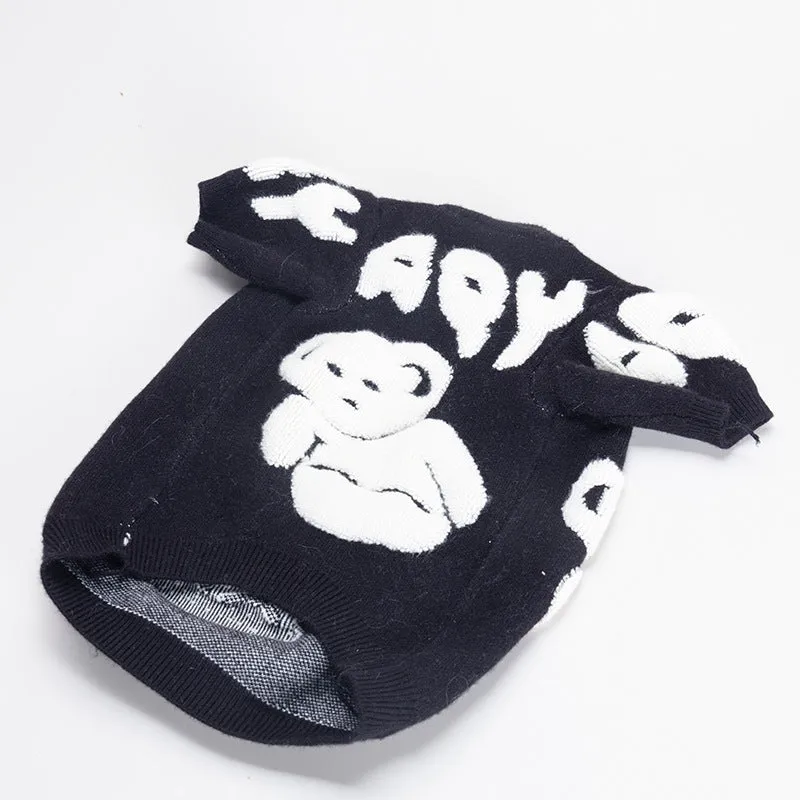 Pet Fashion Brand Sweater- Small Dog -Cute Cat Dog Clothes- Autumn and Winter