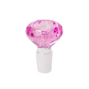 Pink Diamond Shaped Glass Bowl - Male