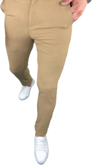 Rela Bota Mens Fashion Striped Pants Casual Dress Chino Elastic Drawstring Slim Fit Trousers Comfy Sweatpants