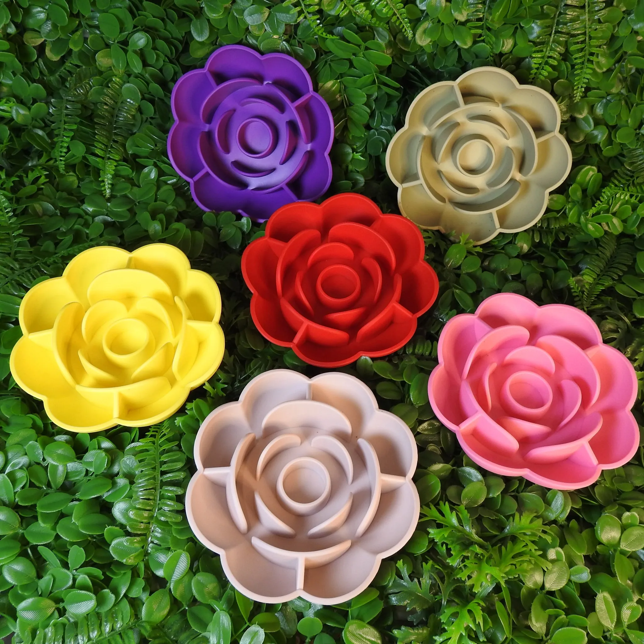 Rose Bowl Slow Feeder-Blush Pink