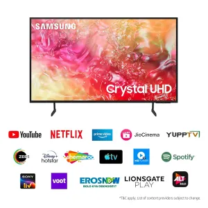 Samsung UA55DU7660KLXL 55 inches 4K Ultra HD Smart LED TV (Black)