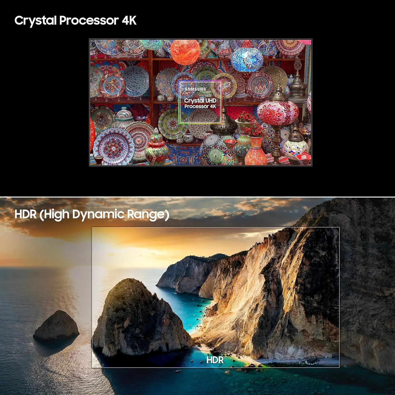 Samsung UA55DU7660KLXL 55 inches 4K Ultra HD Smart LED TV (Black)