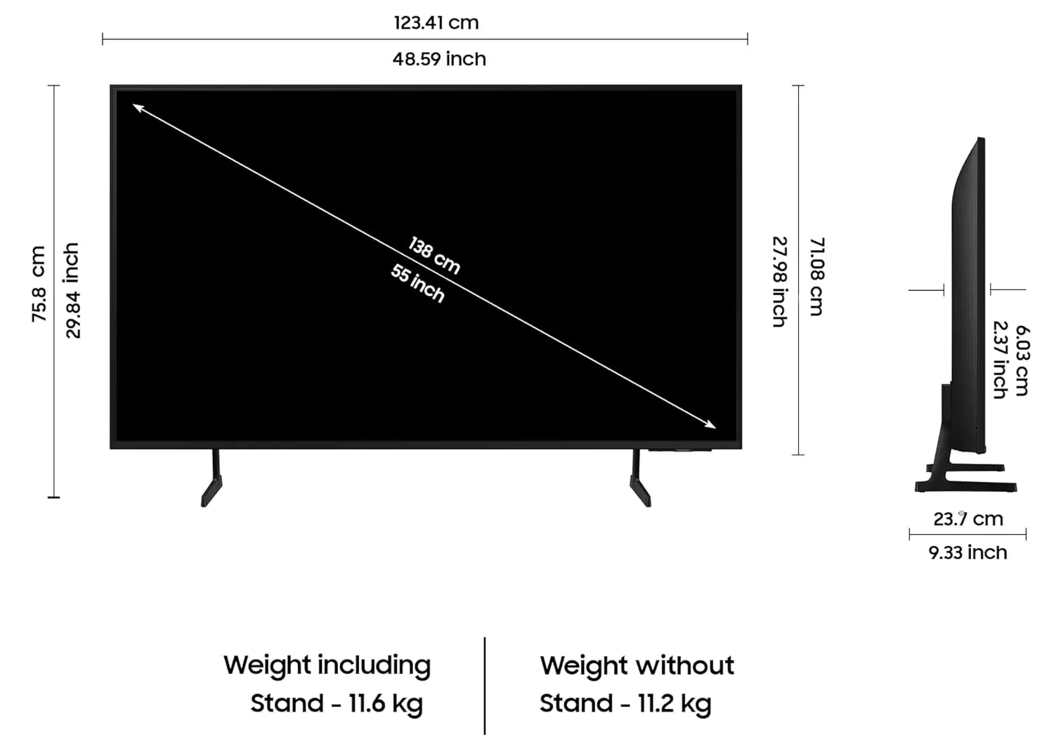 Samsung UA55DU7700KLXL 138 cm (55 inches) 4K Ultra HD Smart LED TV (Black)