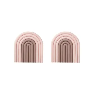 Silicone Pan Trivet Mat - Pink Pastel Rainbow