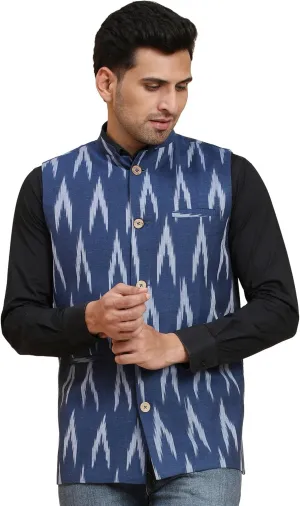 SKAVIJ Men's Casual Nehru Jacket Business Vests Lightweight Waistcoat Slim Fit Suit Vest