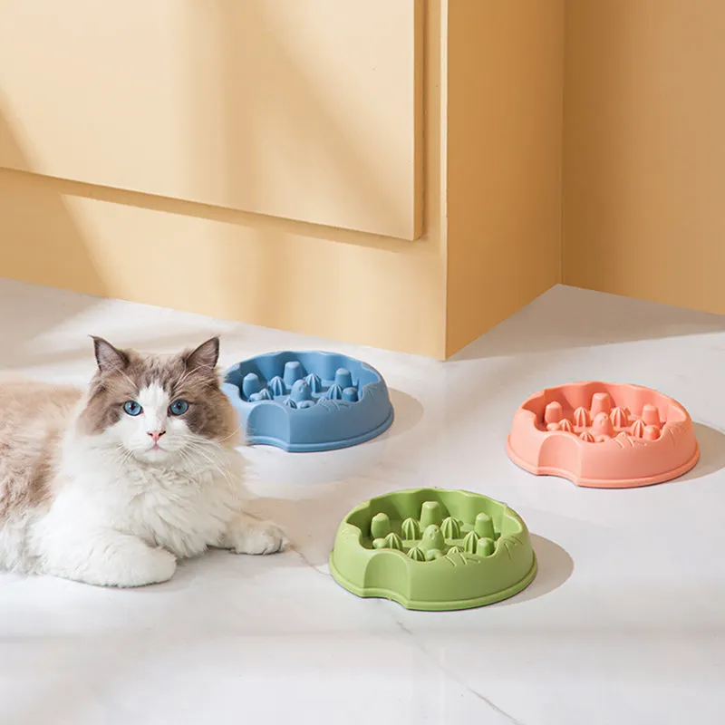Slow Feeder Cat Bowl - Anti-Gulping, Non-Slip Design