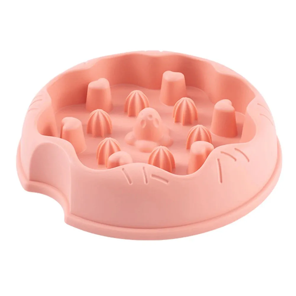 Slow Feeder Cat Bowl - Anti-Gulping, Non-Slip Design