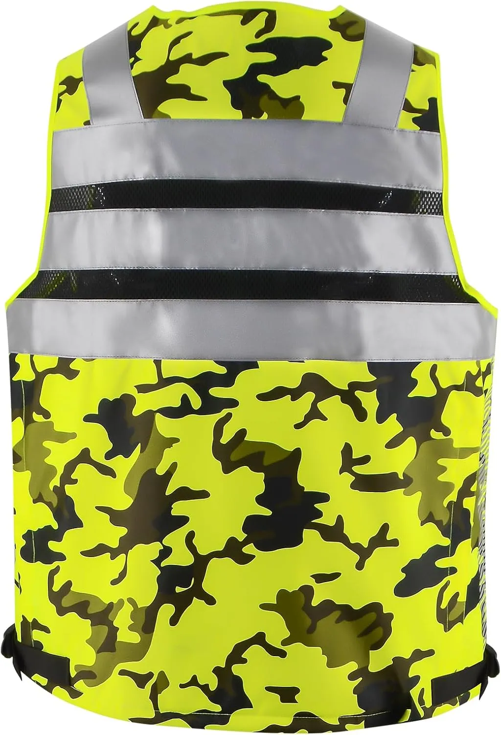 SMASYS Hi Vis Safety Vest with 3M Reflective Tape, knitted and Oxford Fabric with Pockets,Multifunction Construction Workwear