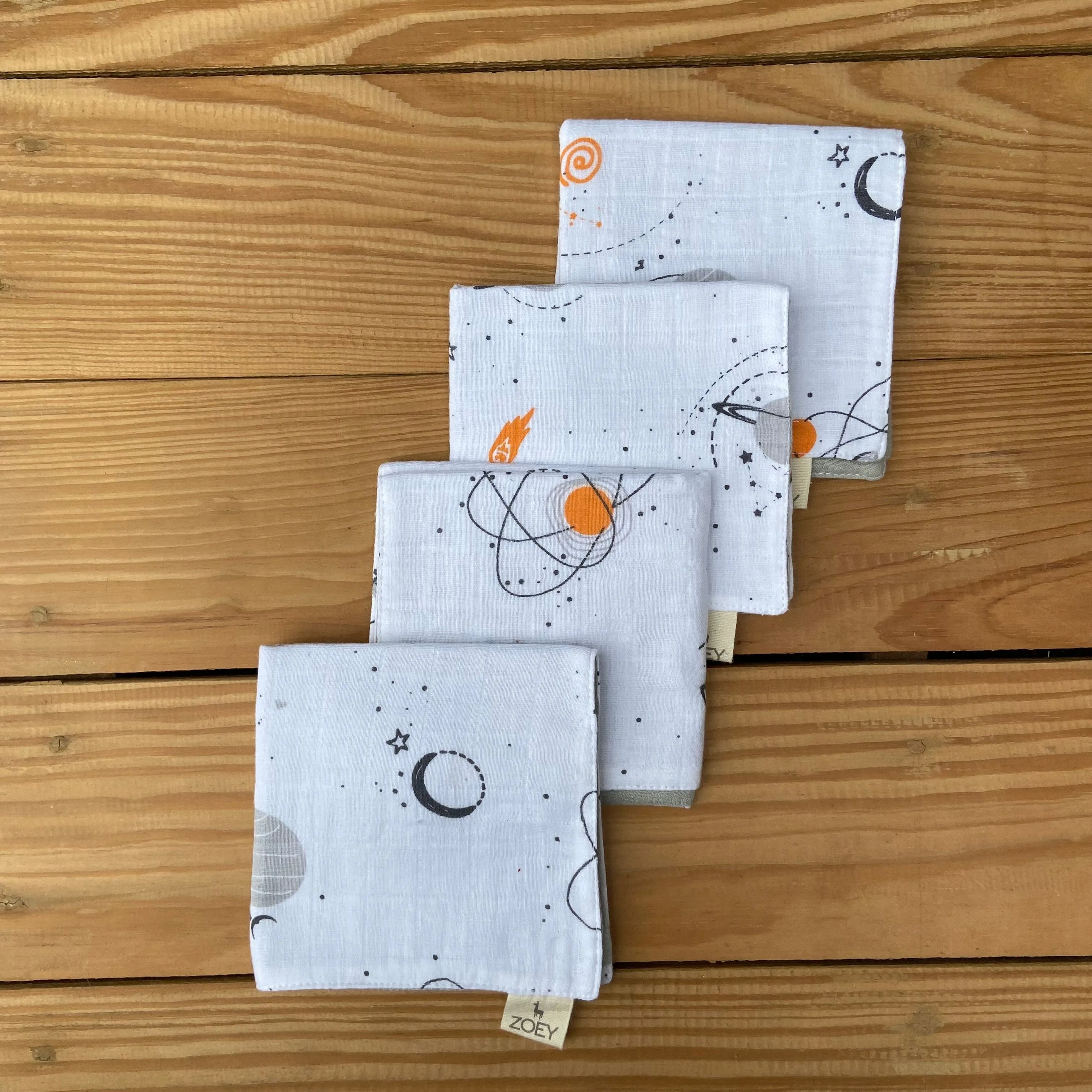 Stellar Galaxy Muslin Napkins (Set Of 4)