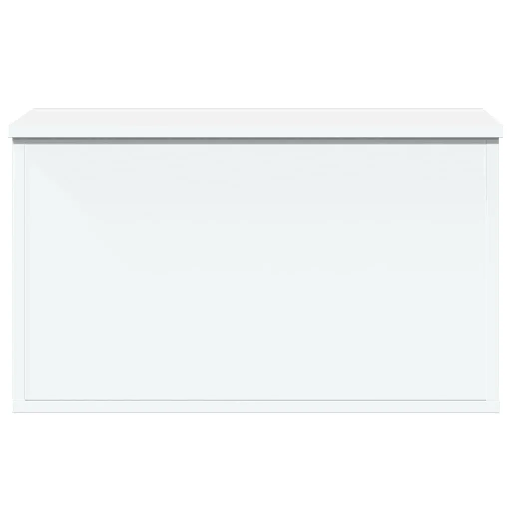 Storage Box White 60x35x35 cm Engineered Wood