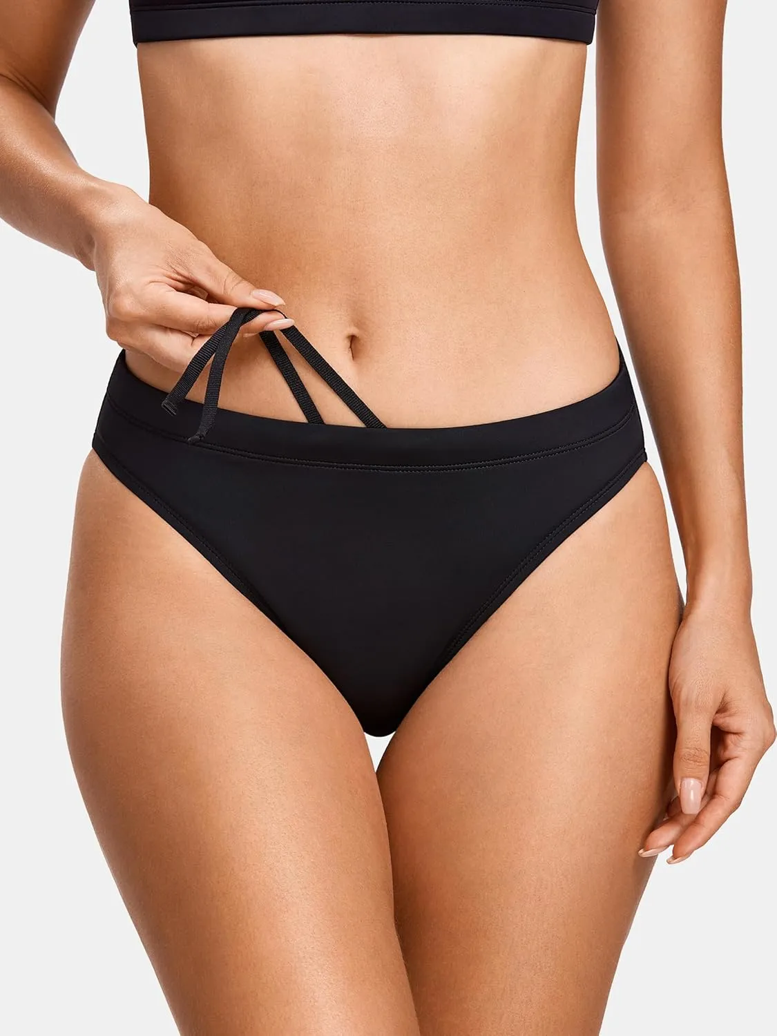 SYROKAN Women's Athletic Training Two Piece Swimsuit Bikini Sets Bathing Suit Racerback Sporty Swimwear