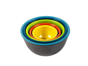 Two-Tone Melamine Pinch Bowl - 5 Piece Set