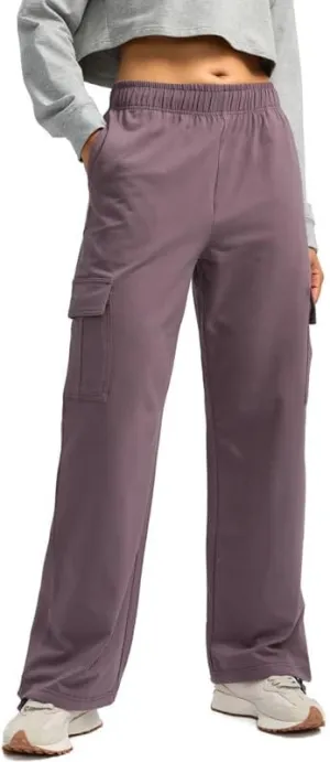 Viodia Womens Cargo Sweatpants High Waisted Wide Leg Baggy Cotton Pants Straight Leg Loose Joggers for Casual Lounge