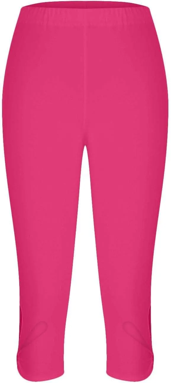 Women Capri Leggings 2025 Dressy Casual Summer Capris Comfy Knee Length Crop Pants Trendy Workout Compression Pants