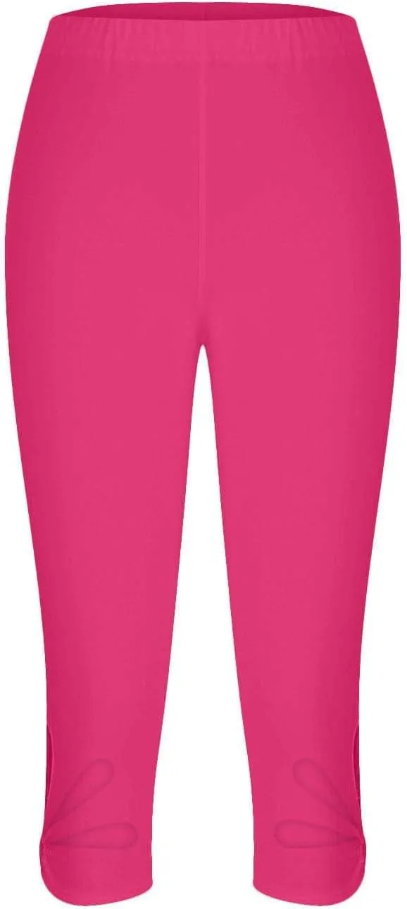 Women Capri Leggings 2025 Dressy Casual Summer Capris Comfy Knee Length Crop Pants Trendy Workout Compression Pants