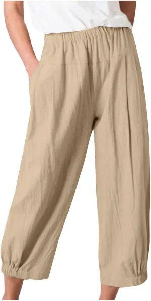 Women's Fleece Lined Pants Winter Colorful Beach Palazzo with Pockets Straight Leg Flare Leggings