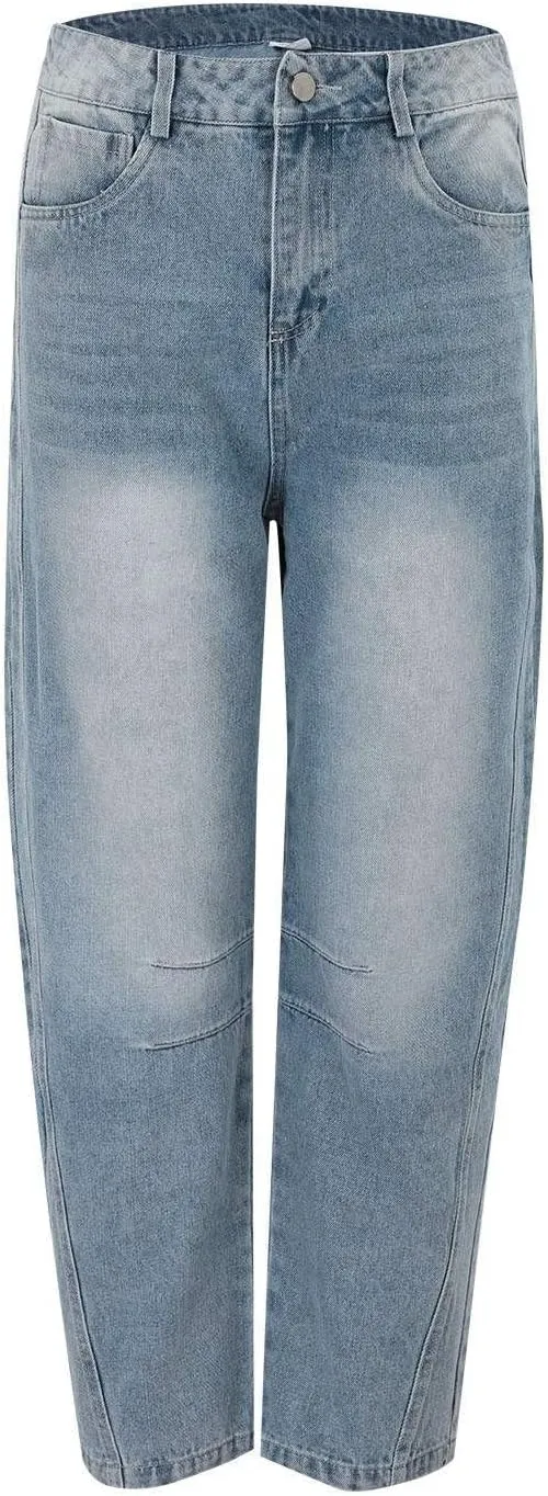 Women's Wide Leg Jeans High Waisted Jean Denim Pants with Pockets Casual Sweatpants Jeans Trousers