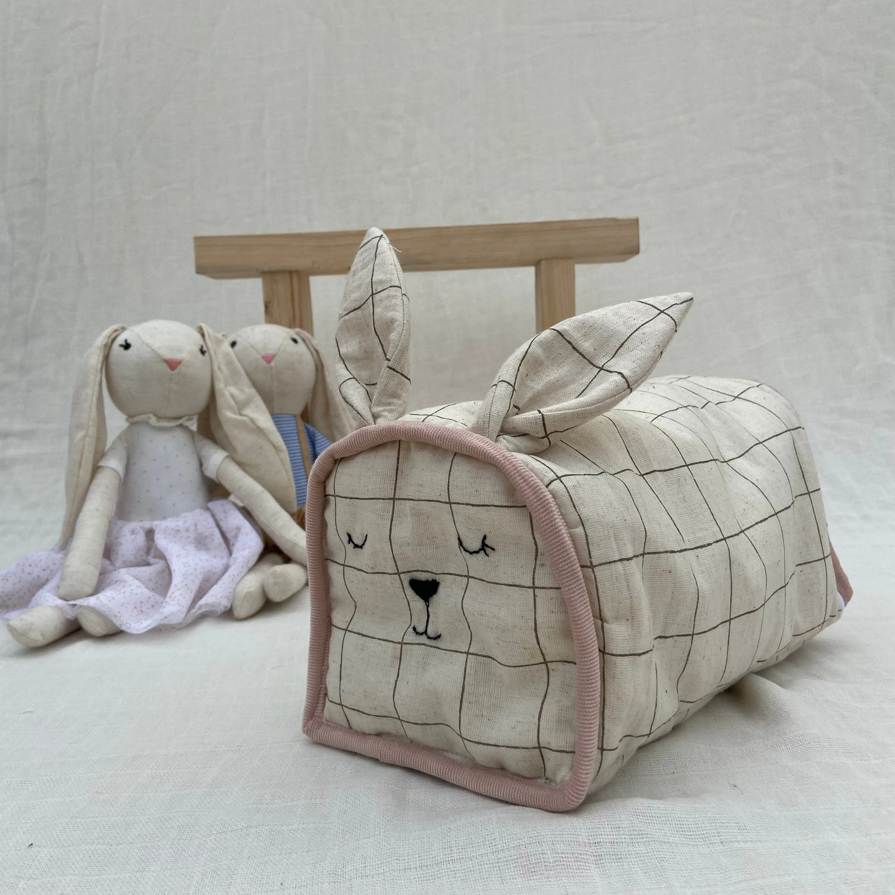 Woofles & Purrito Muslin Essential Combo   Custom Bunny Bag