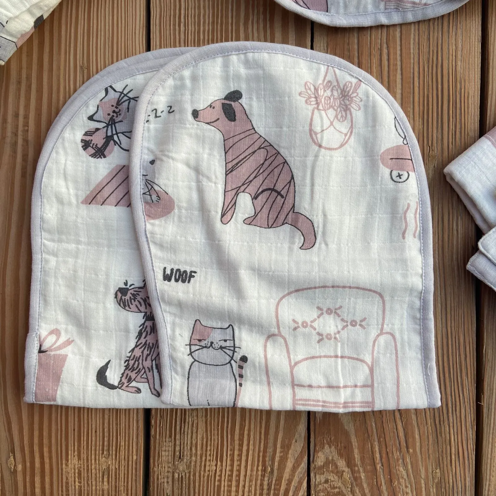 Woofles & Purrito Muslin Essential Combo   Custom Bunny Bag