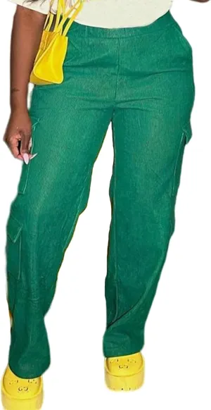 XZLUFNY Satin Cargo Shorts for Women High Waist Multiple Pockets Bottoms