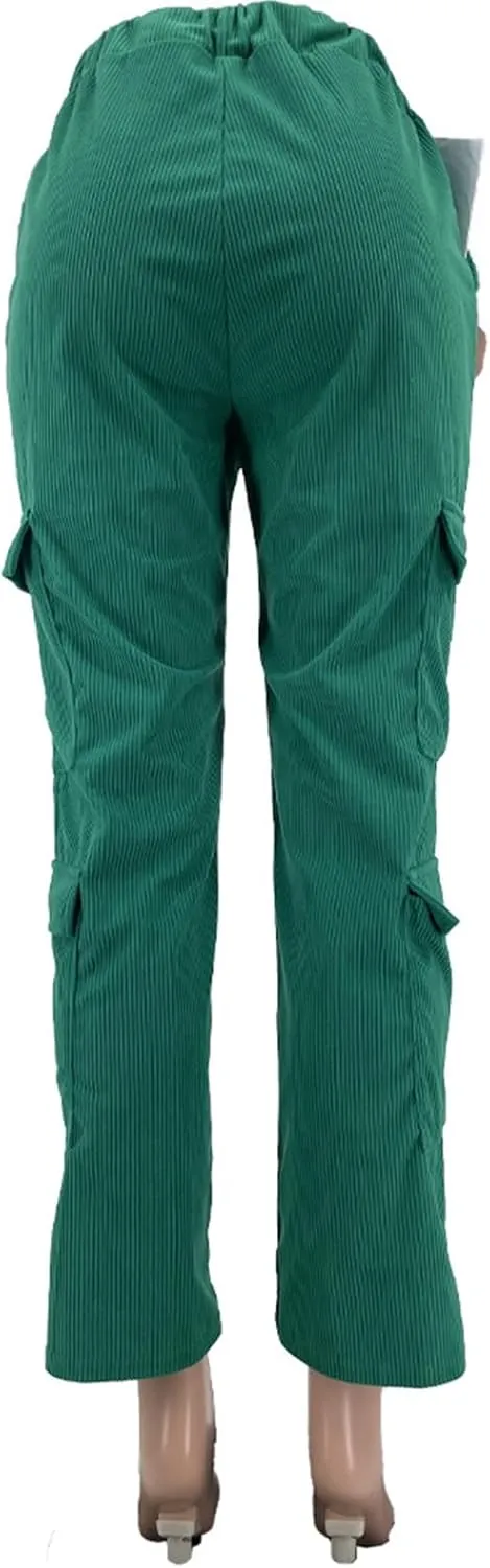 XZLUFNY Satin Cargo Shorts for Women High Waist Multiple Pockets Bottoms