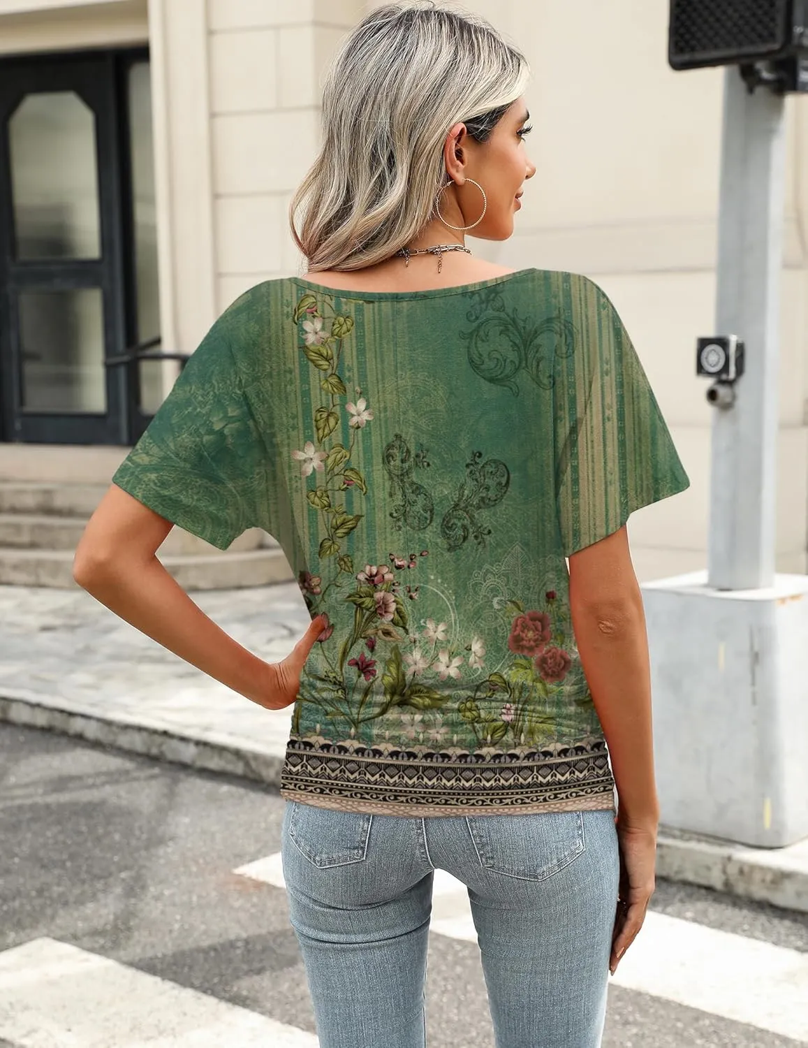 Zeagoo Women's Short Sleeve Shirts V Neck Blouse Ruched Business Casual Basic Tunic Tops S-3XL